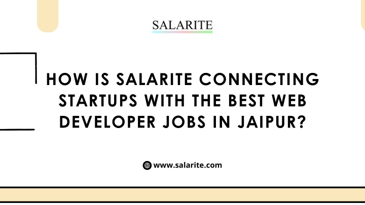how is salarite connecting startups with the best n.w