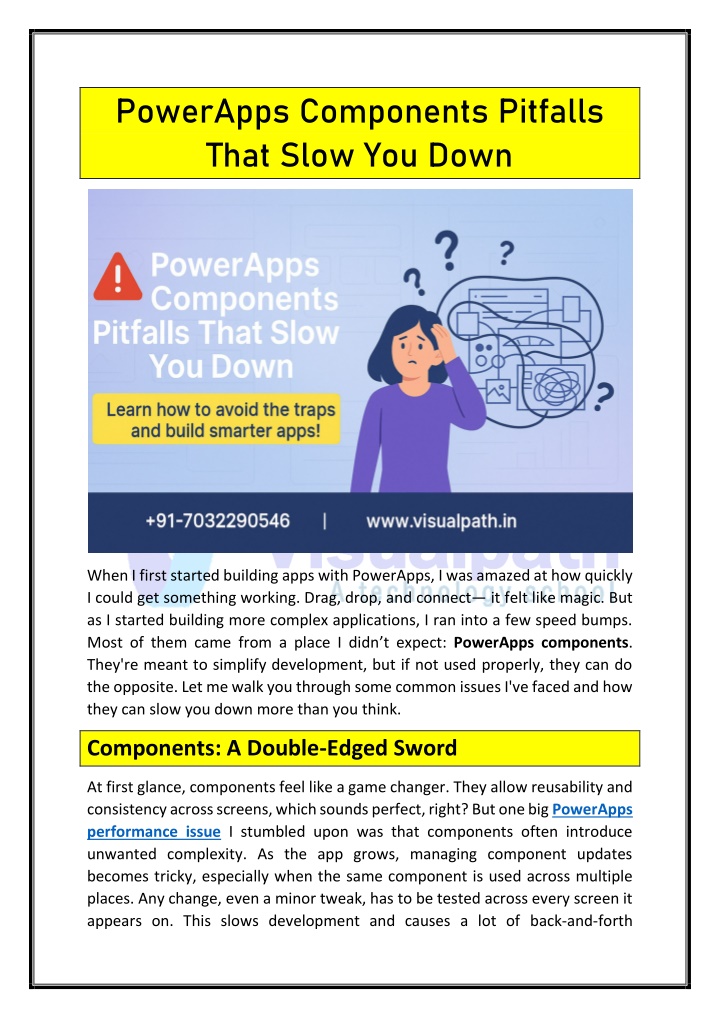 powerapps components pitfalls that slow you down n.w