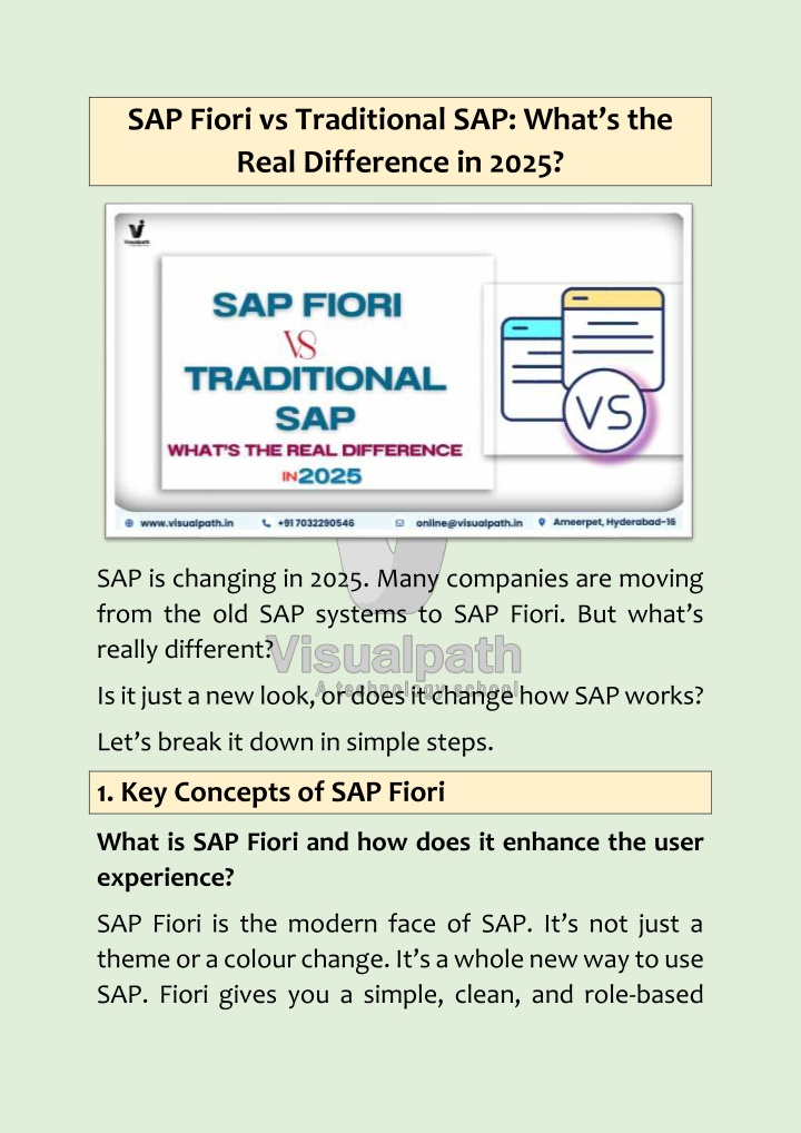 sap fiori vs traditional sap what s the real n.w