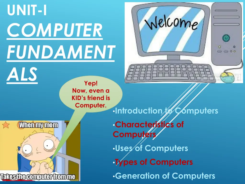 unit i computer fundament als n.w