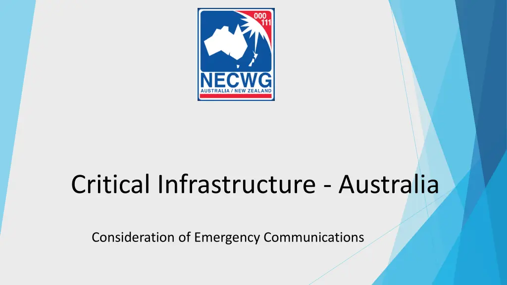 critical infrastructure australia n.w