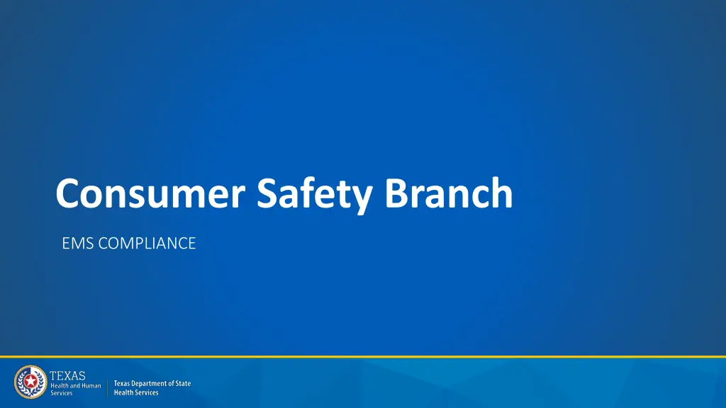 consumer safety branch n.w