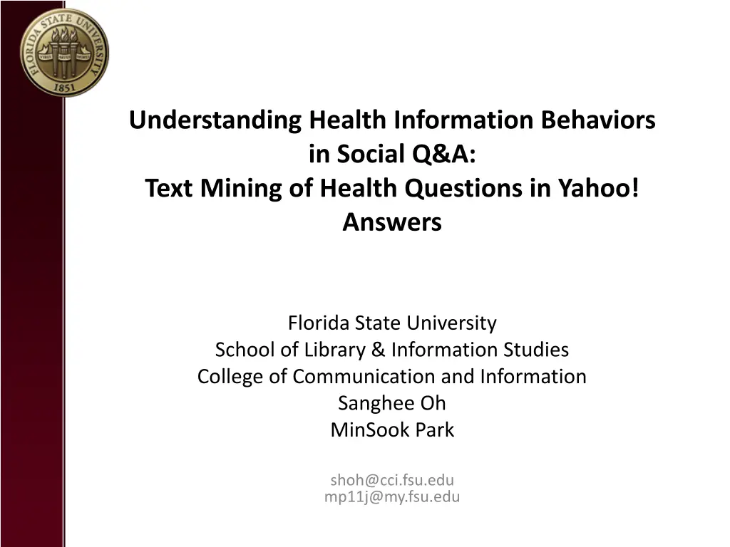 understanding health information behaviors n.w