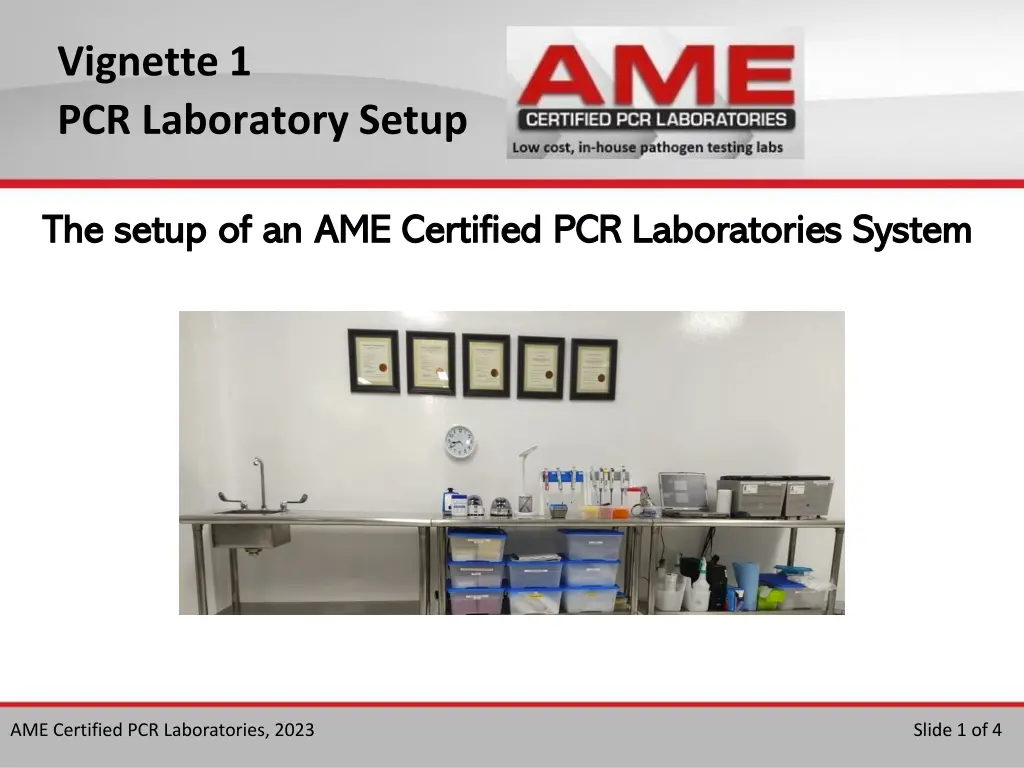 vignette 1 pcr laboratory setup n.w