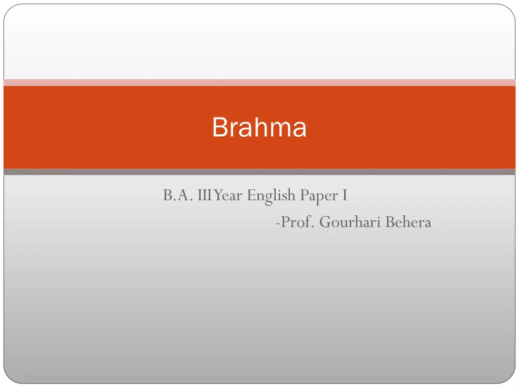 brahma n.w