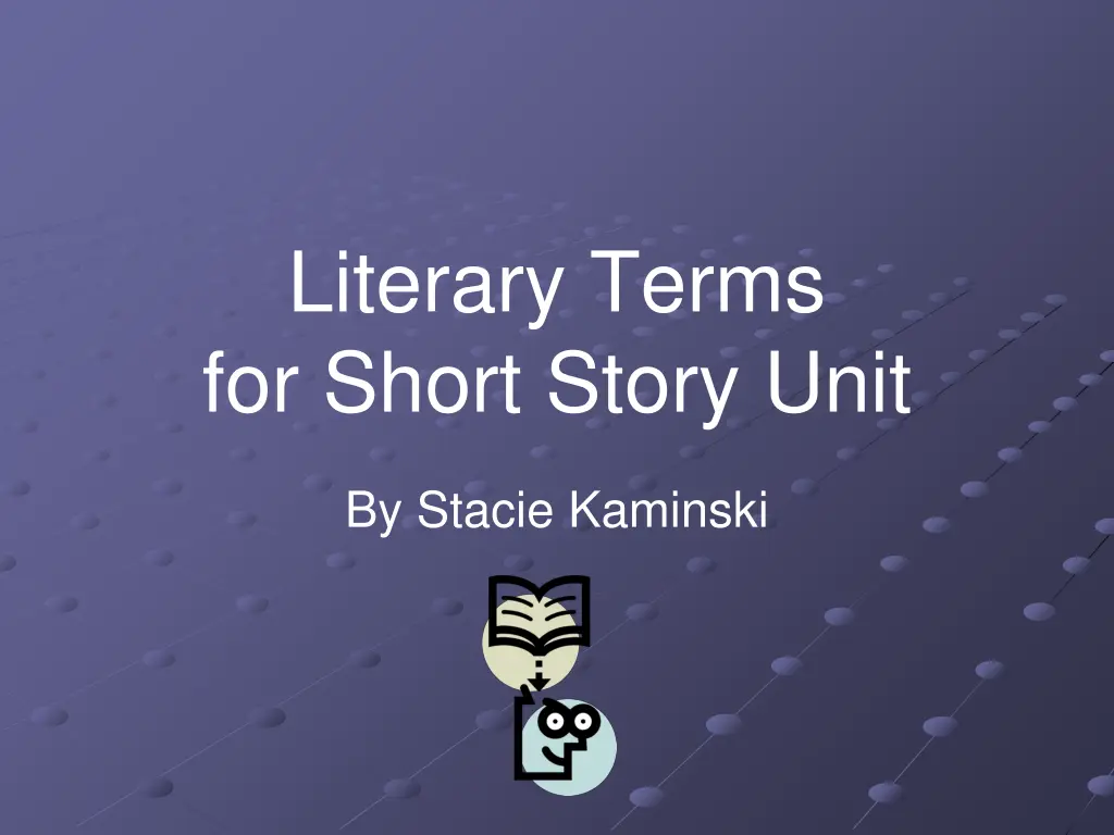 literary terms for short story unit n.w