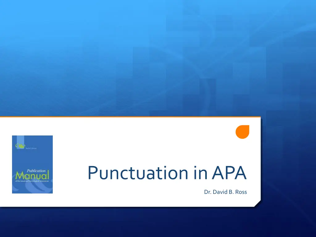 punctuation in apa n.w