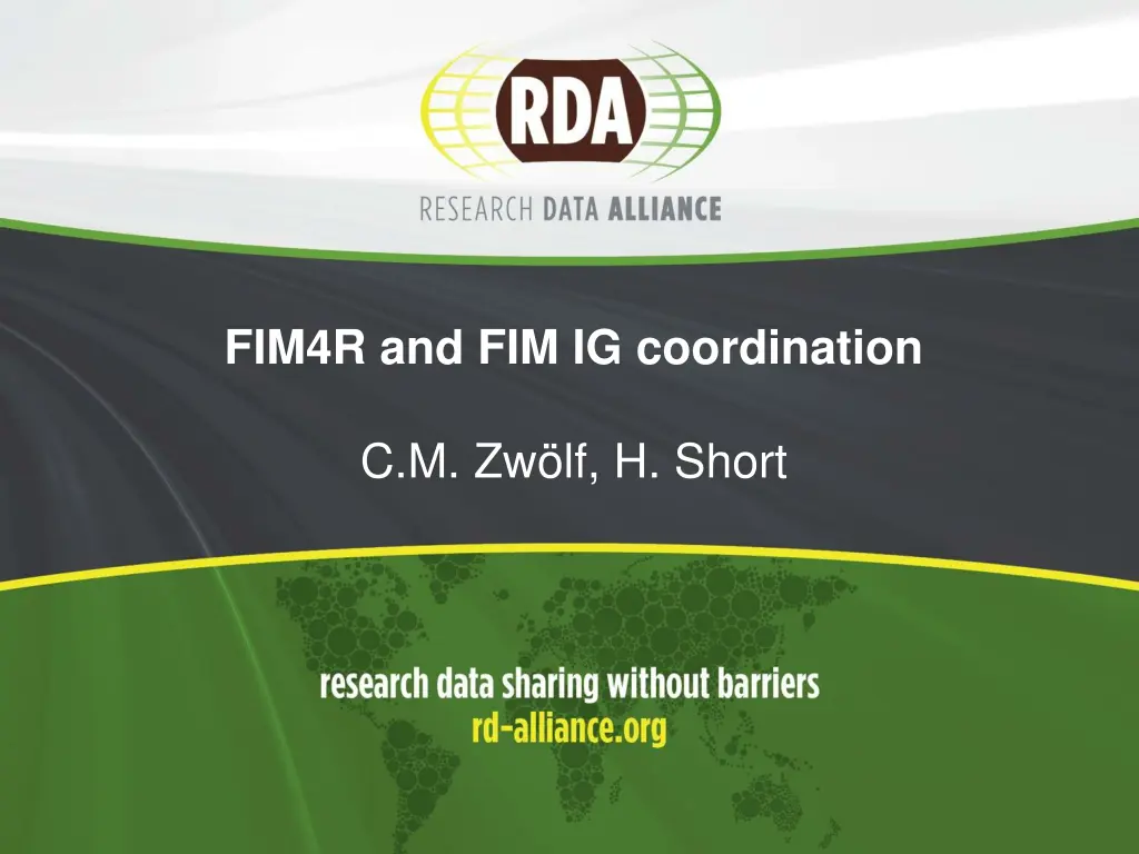 fim4r and fim ig coordination n.w