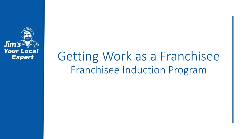 getting work as a franchisee franchisee induction n.w