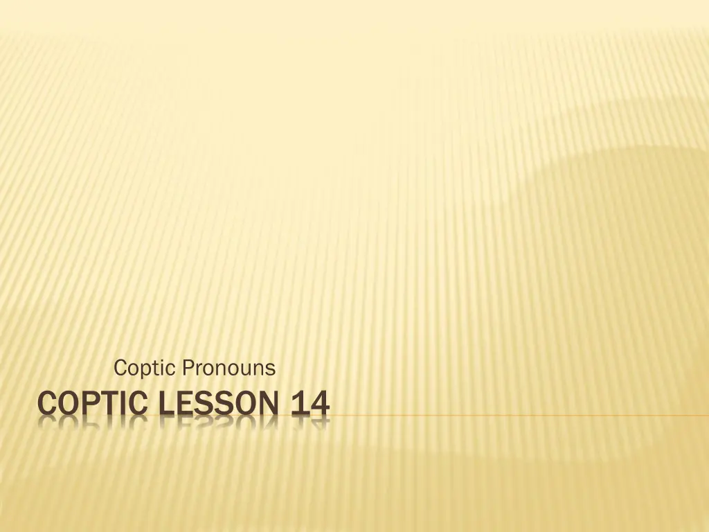 coptic pronouns n.w
