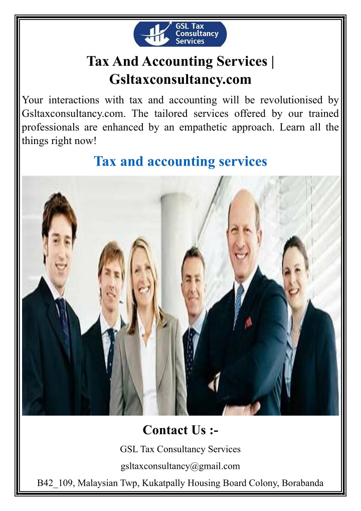 tax and accounting services gsltaxconsultancy com n.w