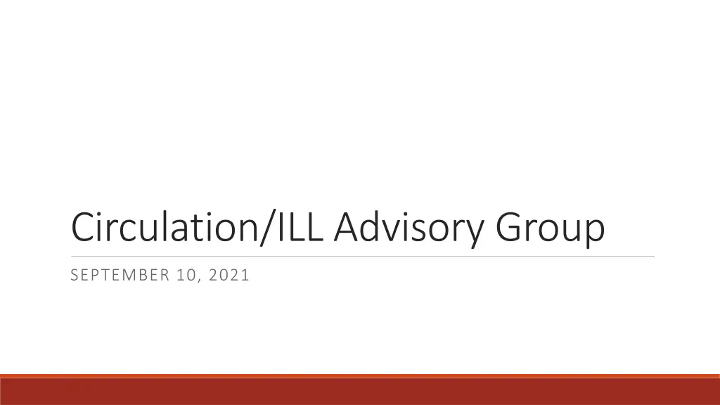 circulation ill advisory group n.w