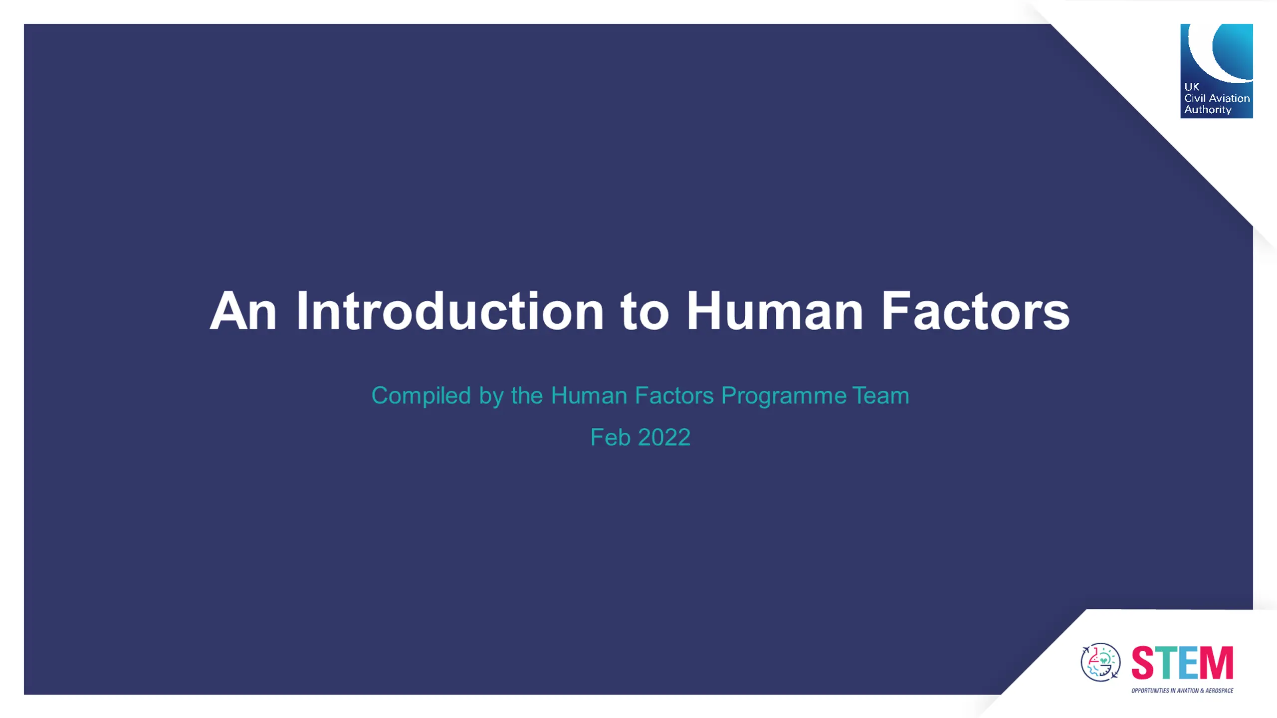 An Introduction to Human Factors