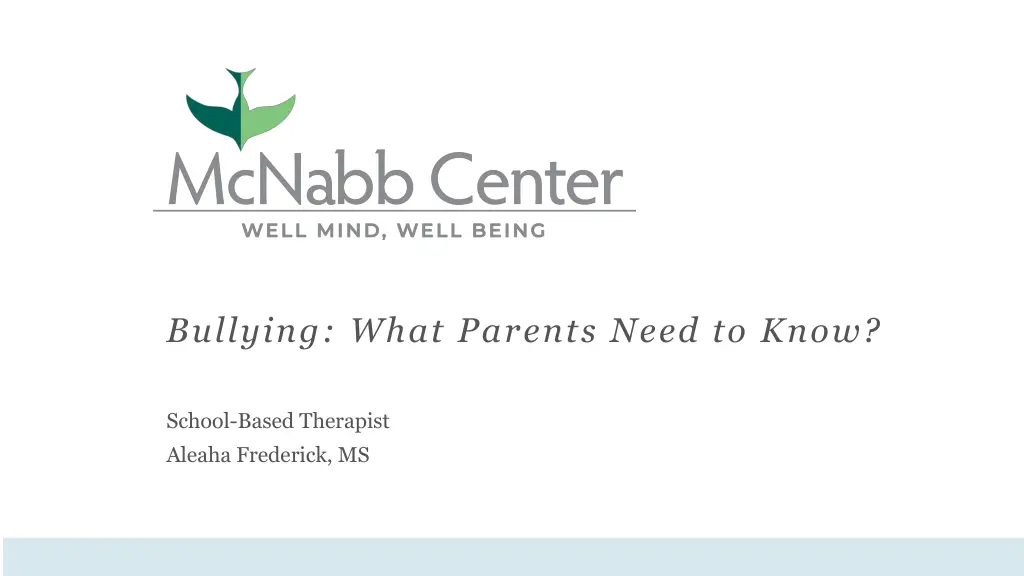 bullying what parents need to know n.w