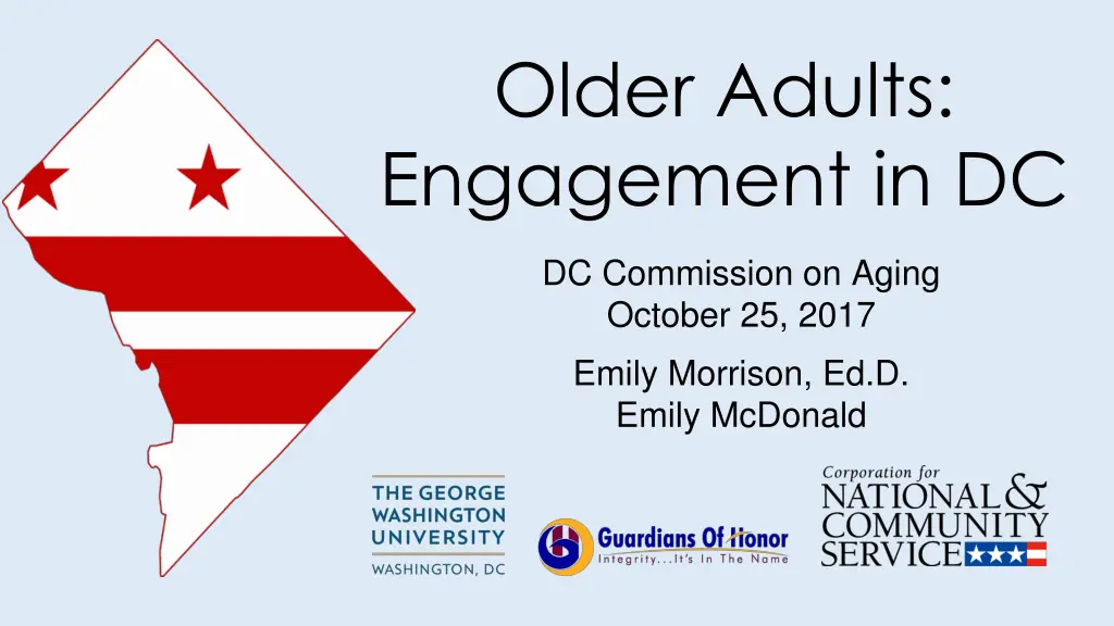 older adults engagement in dc n.w