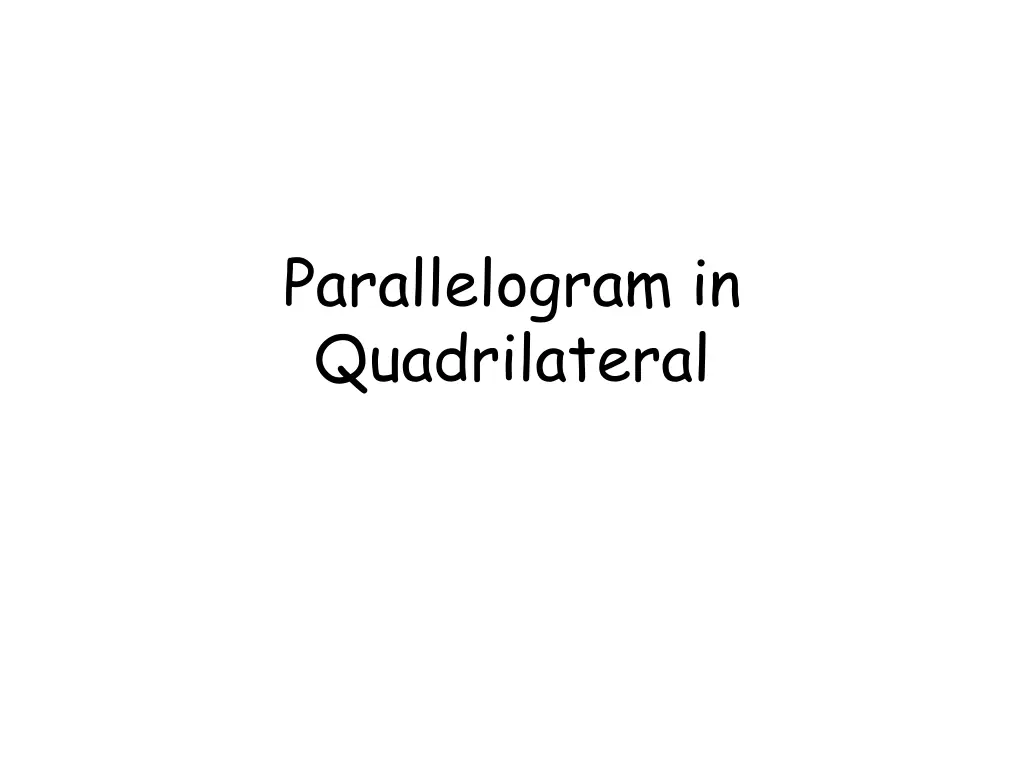 parallelogram in quadrilateral n.w