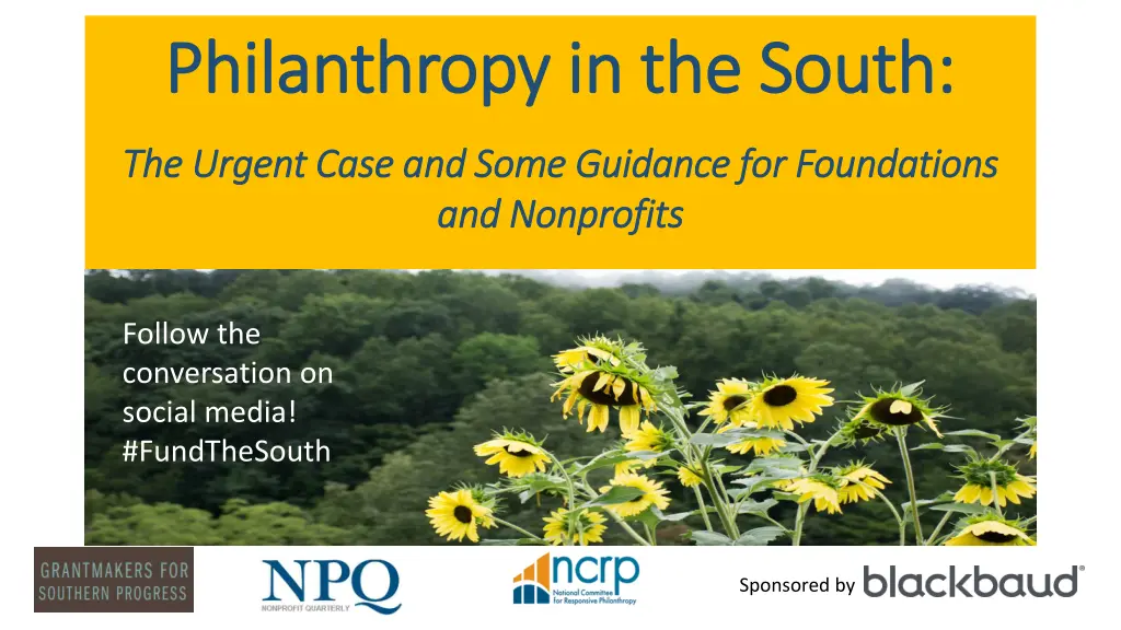 philanthropy in the south philanthropy n.w