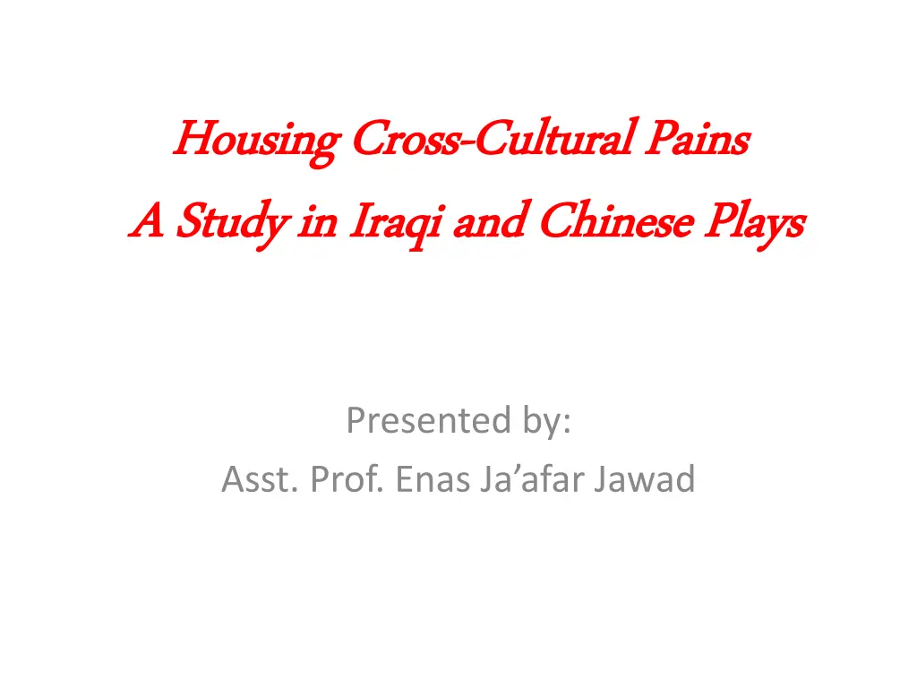 housing cross housing cross cultural pains n.w