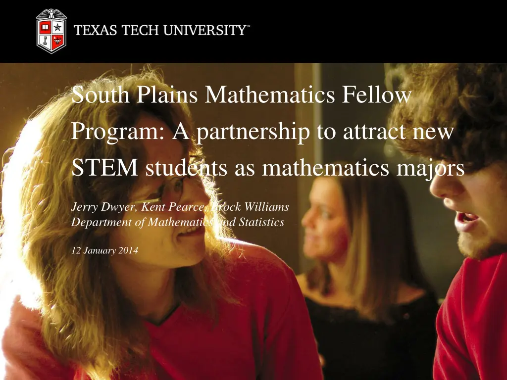 south plains mathematics fellow program n.w