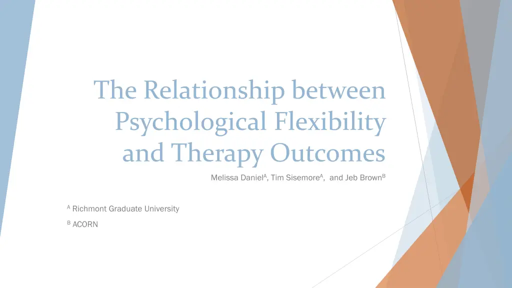 the relationship between psychological n.w