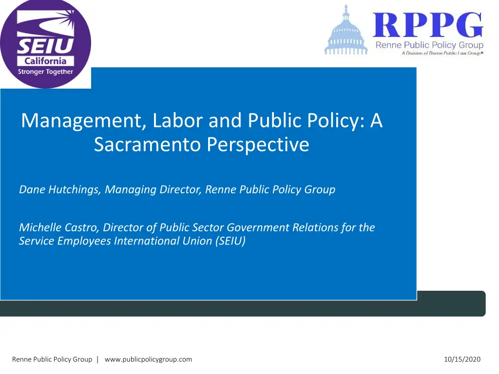 management labor and public policy a sacramento n.w