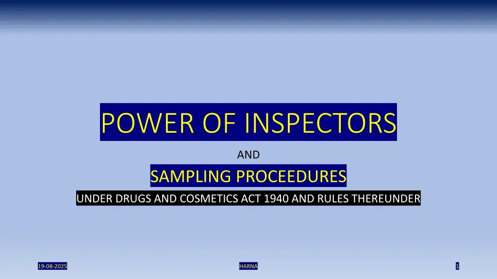 power of inspectors n.w