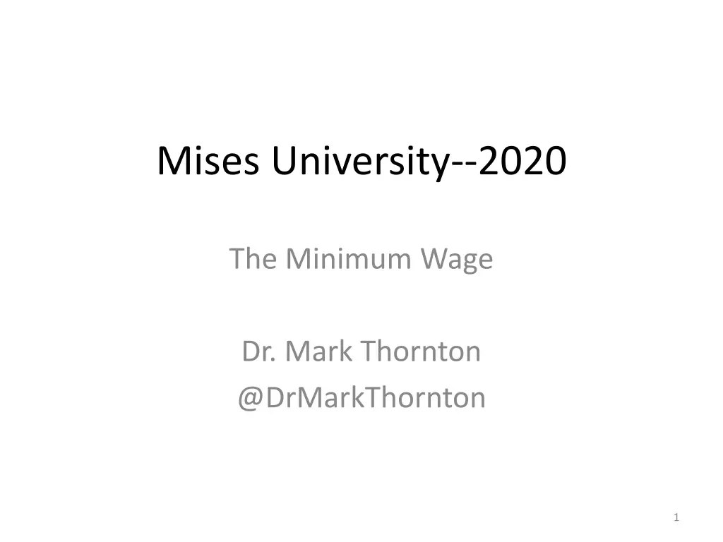 mises university 2020 n.w