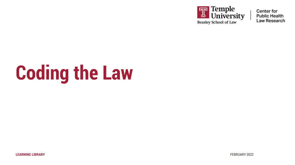 coding the law n.w