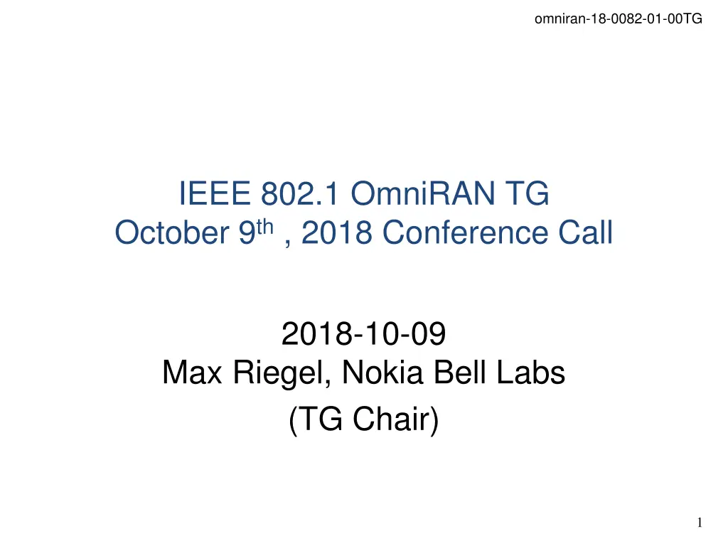 omniran 18 0082 01 00tg n.w