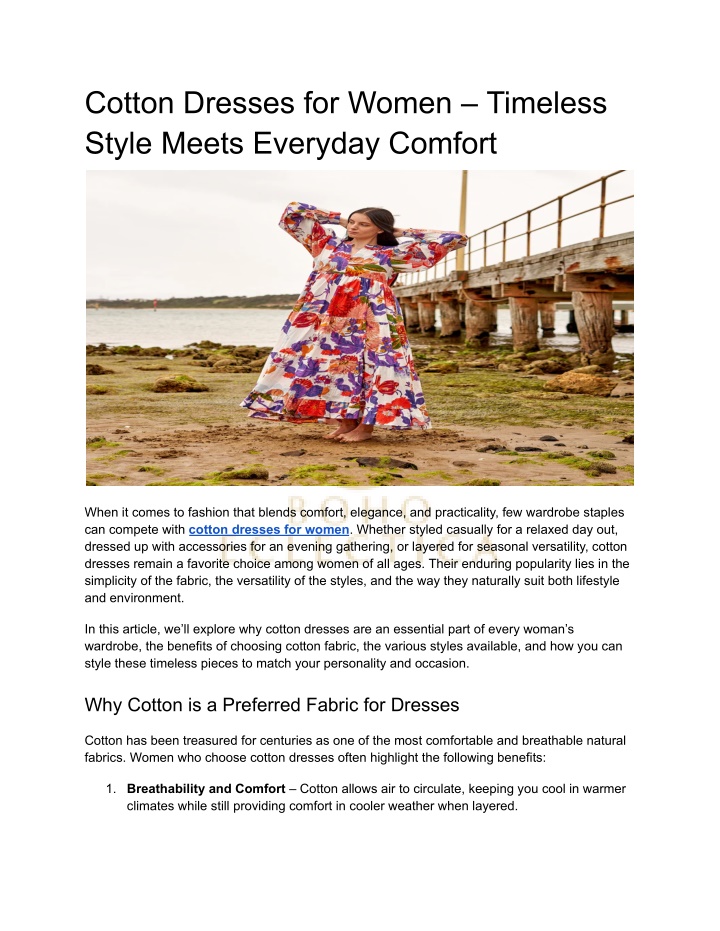 cotton dresses for women timeless style meets n.w