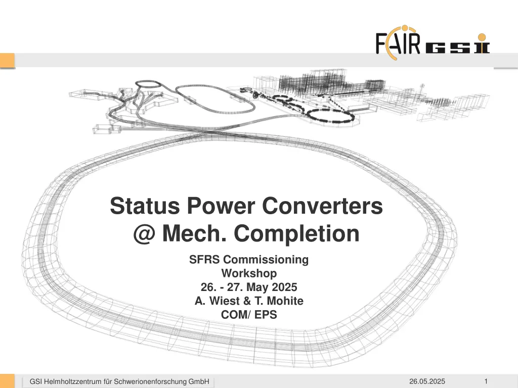 status power converters @ mech completion n.w