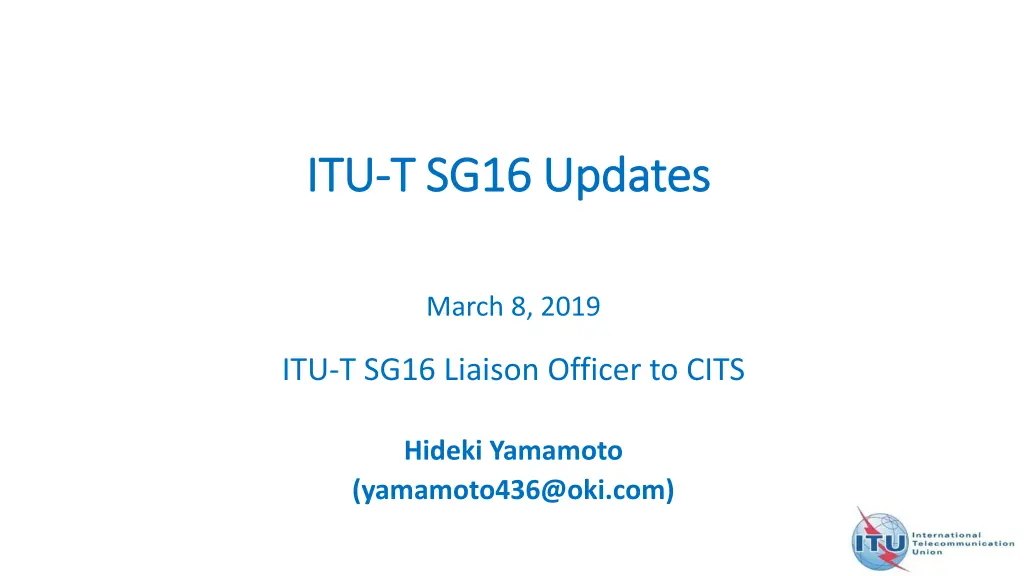 itu itu t sg16 updates t sg16 updates n.w