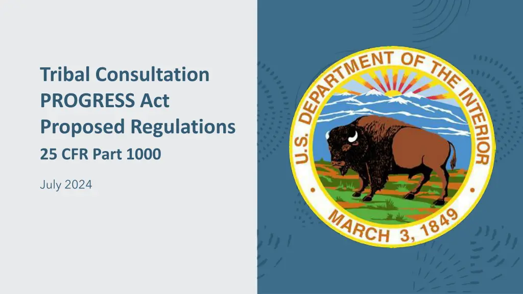 tribal consultation progress act proposed n.w