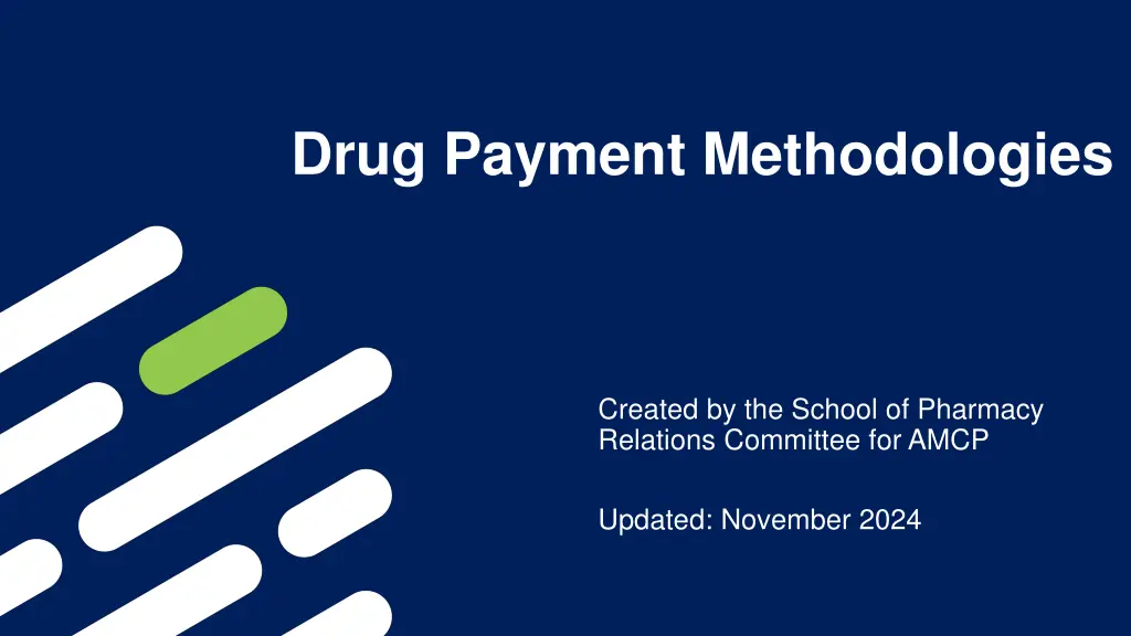 drug payment methodologies n.w