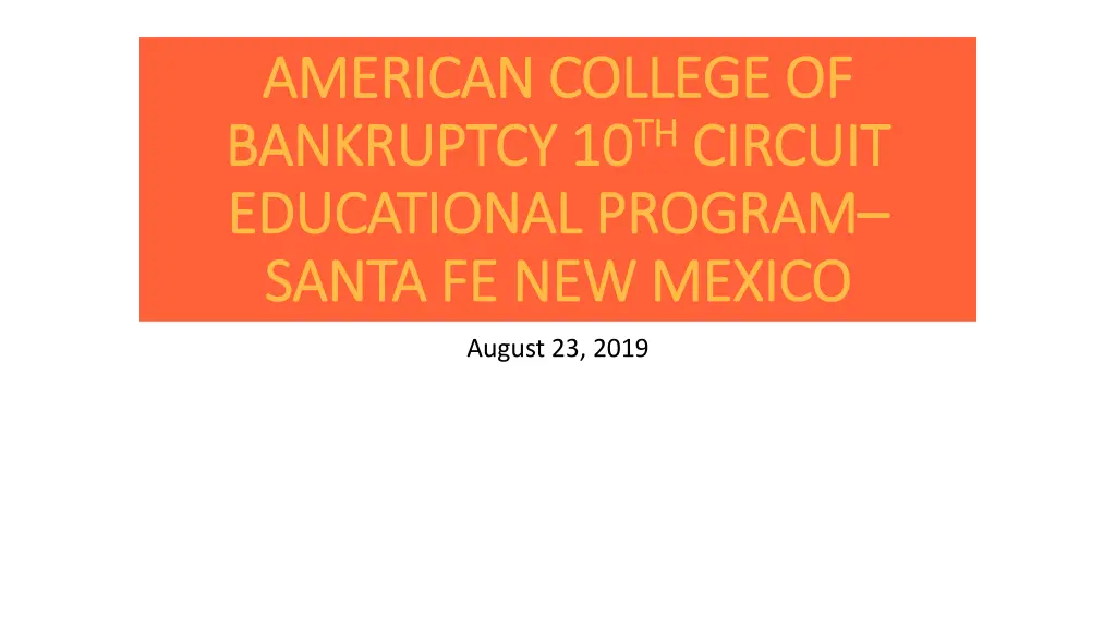 american college of american college n.w