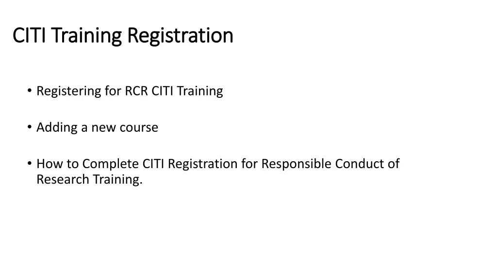 citi training registration citi training n.w