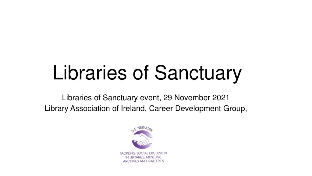 libraries of sanctuary n.w