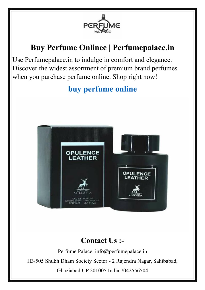 buy perfume onlinee perfumepalace in n.w