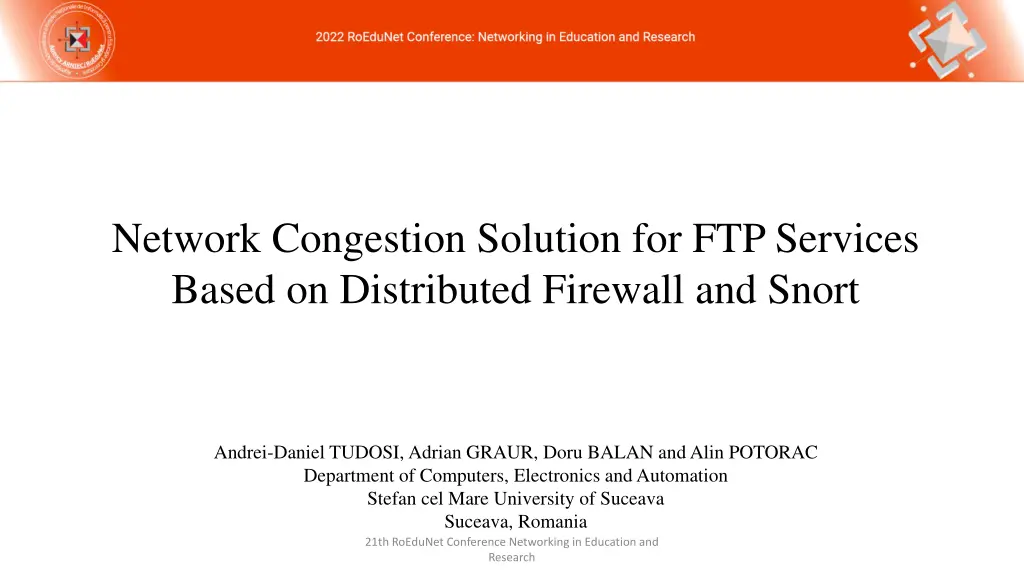 network congestion solution for ftp services n.w