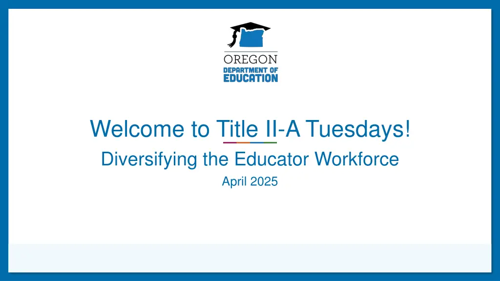 welcome to title ii a tuesdays diversifying n.w