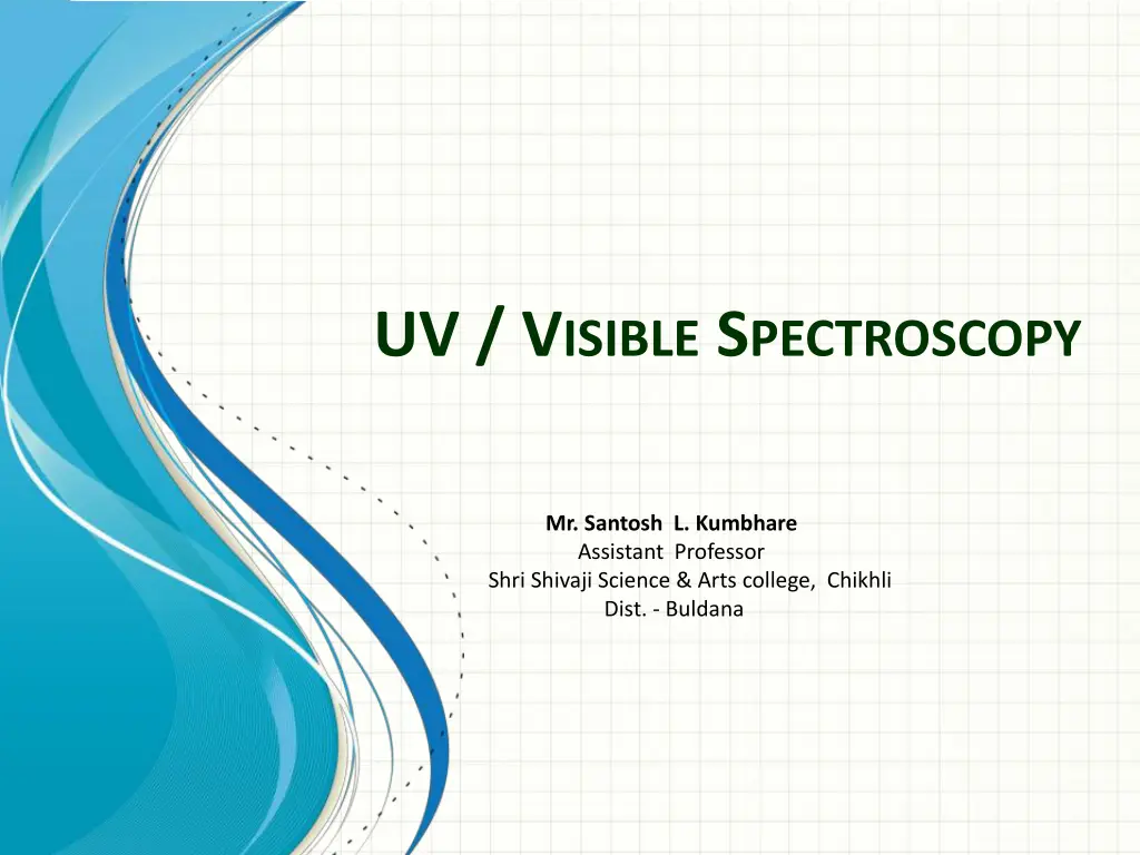 uv v isible s pectroscopy n.w