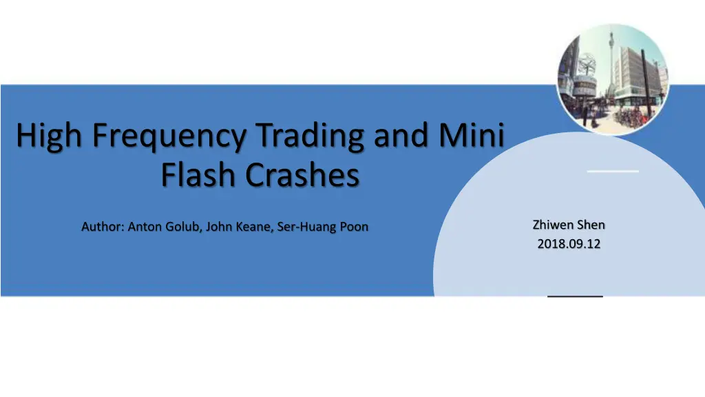 high frequency trading and mini flash crashes n.w