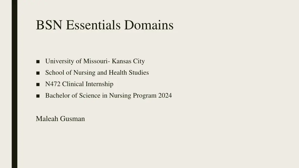 bsn essentials domains n.w