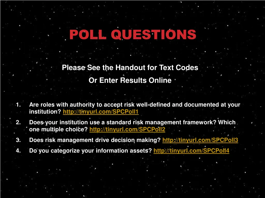 poll questions n.w