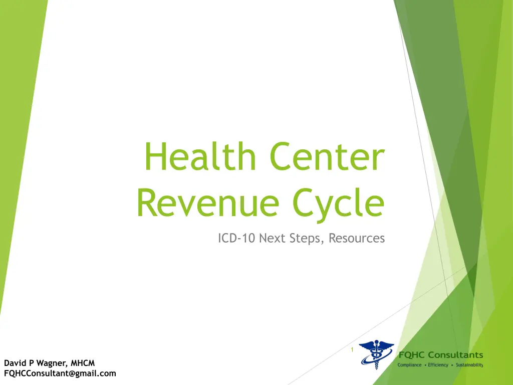 health center revenue cycle icd 10 next steps n.w