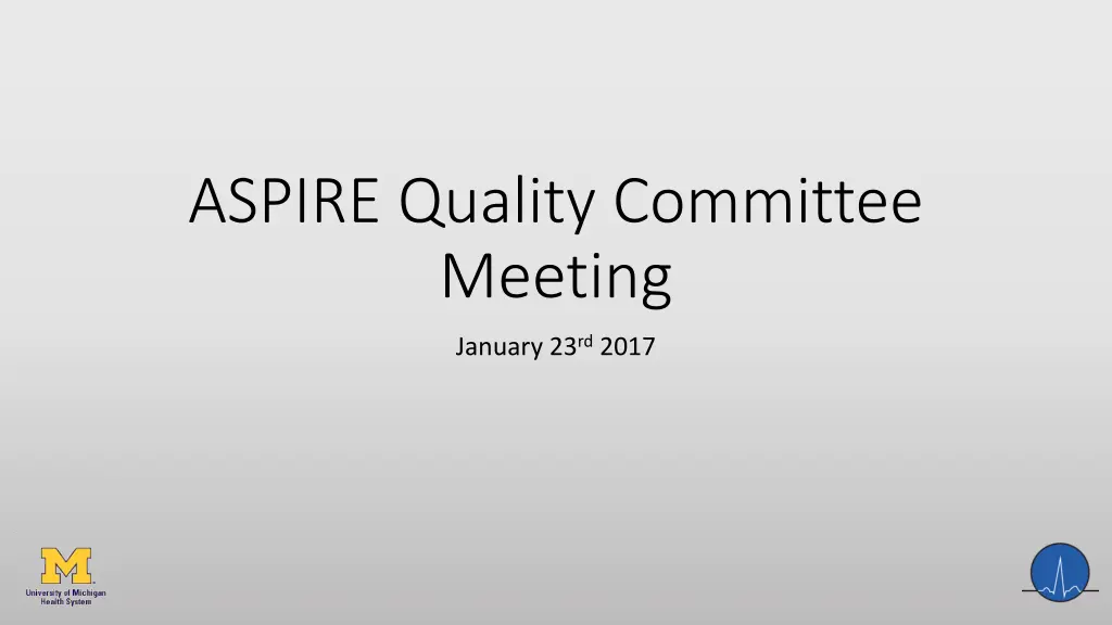 aspire quality committee meeting n.w