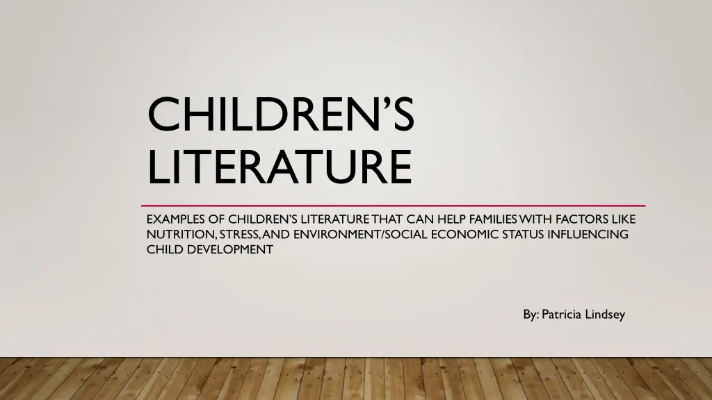 children s literature n.w