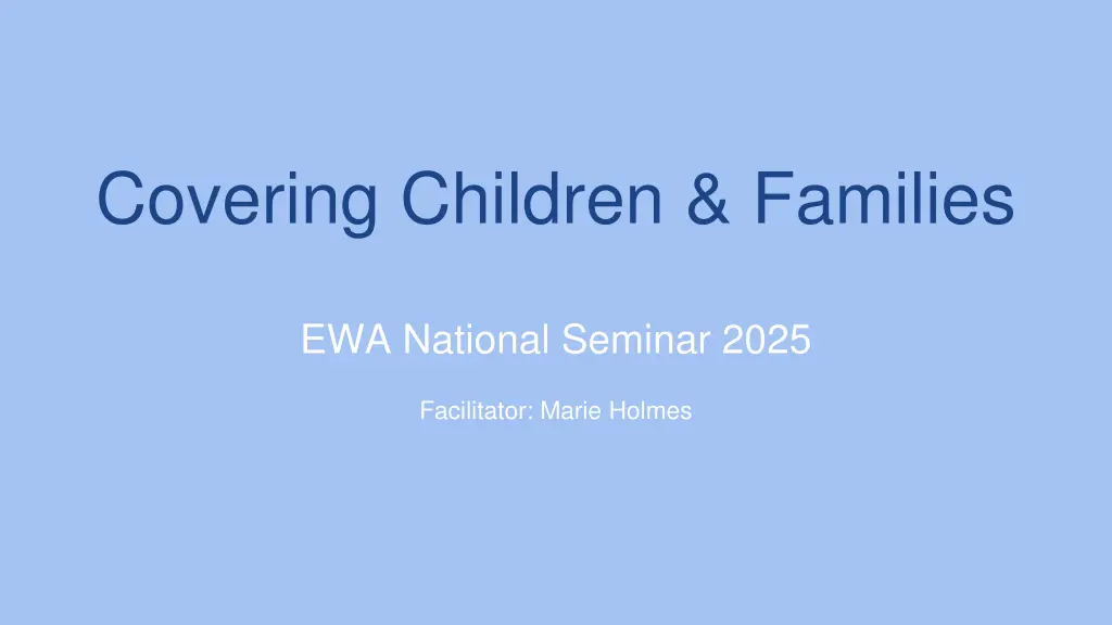 covering children families n.w