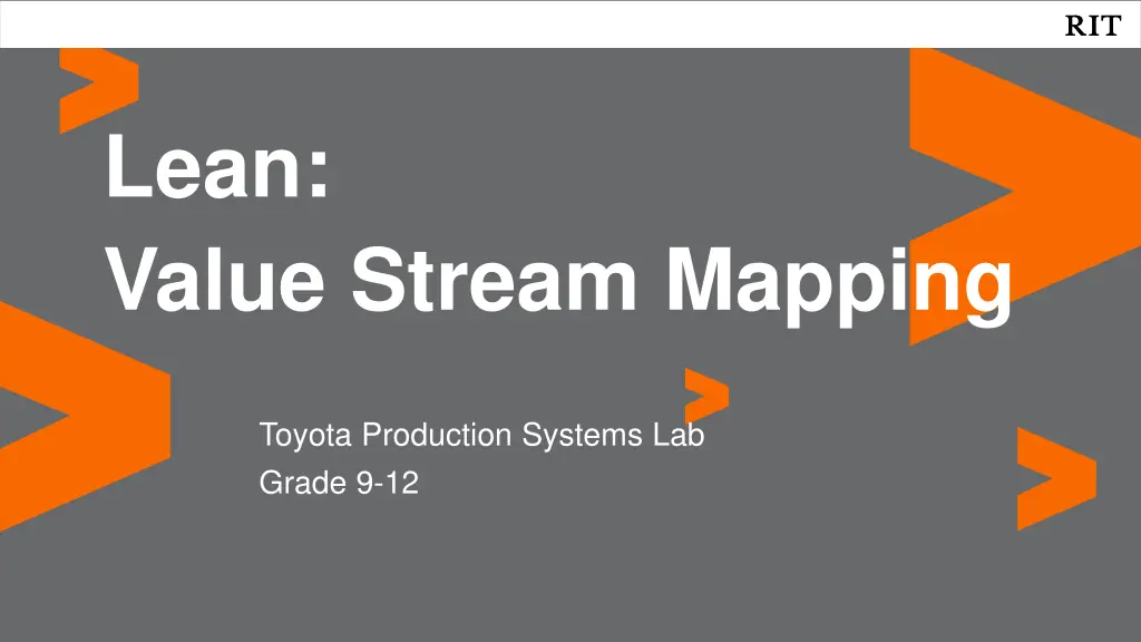 lean value stream mapping n.w