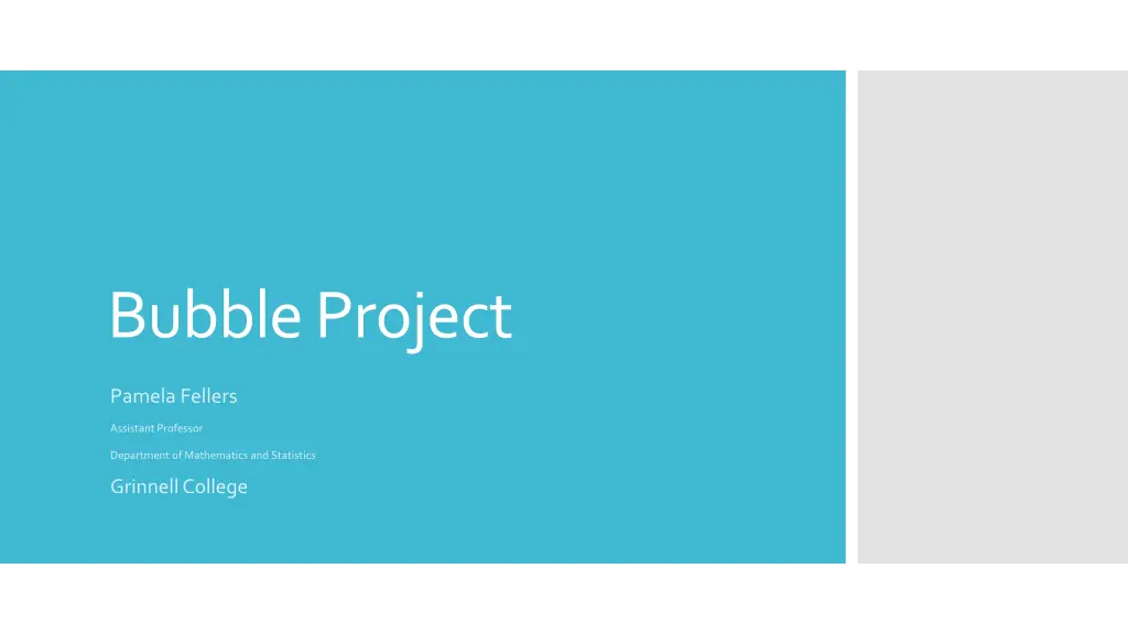 bubble project n.w